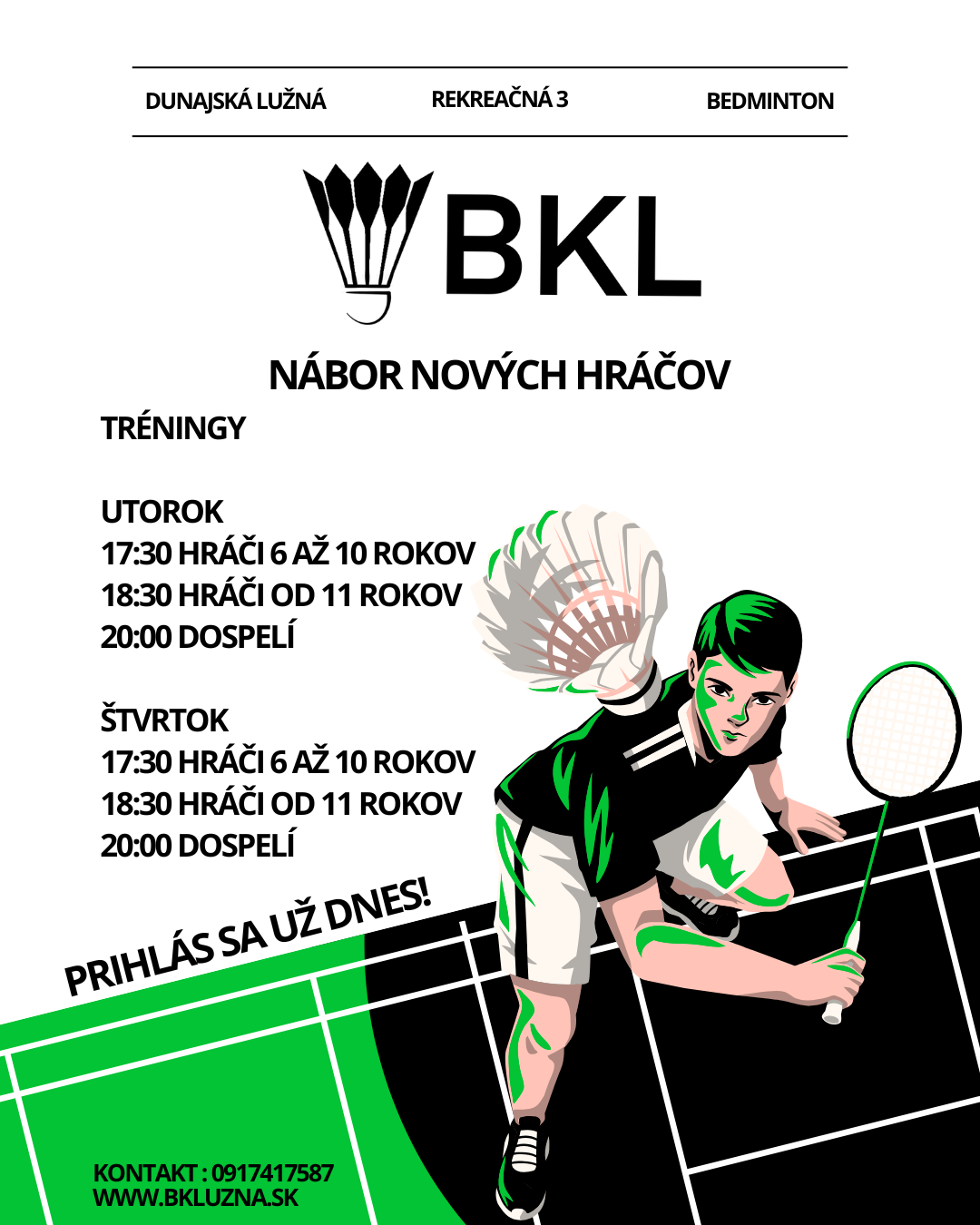 BKL | NÁBOR NOVÝCH HRÁČOV