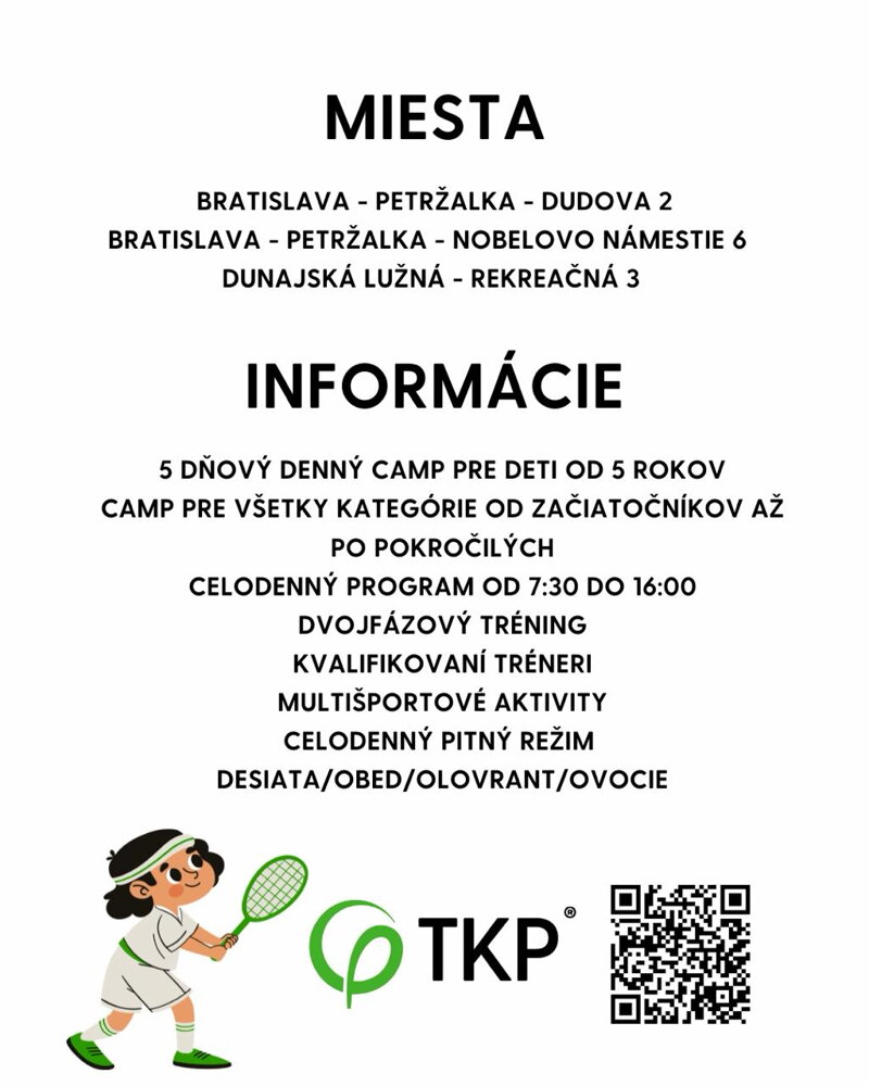 TENISOVÉ CAMPY 2026