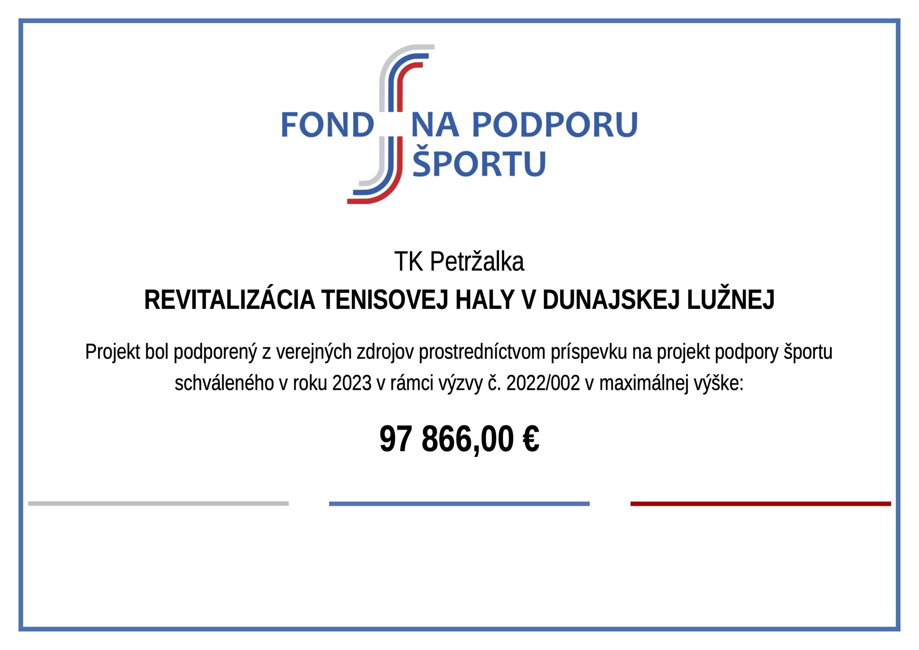 FOND NA PODPORU ŠPORTU
