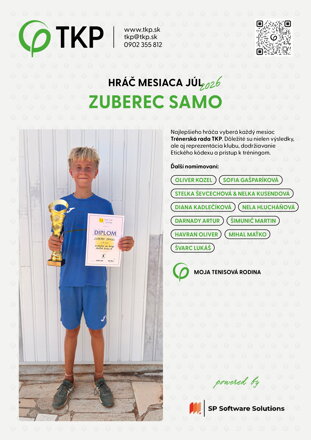  JÚL 2026 | ZUBEREC SAMO