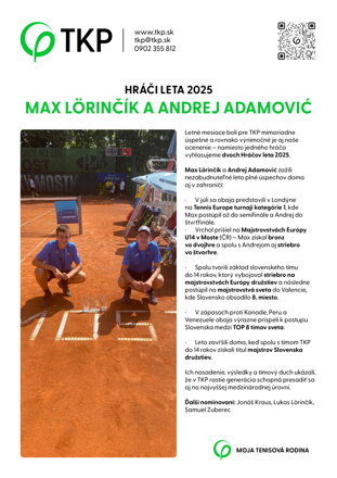 HRÁČI LETA 2025 | MAX LÖRINČÍK A ANDREJ ADAMOVIĆ