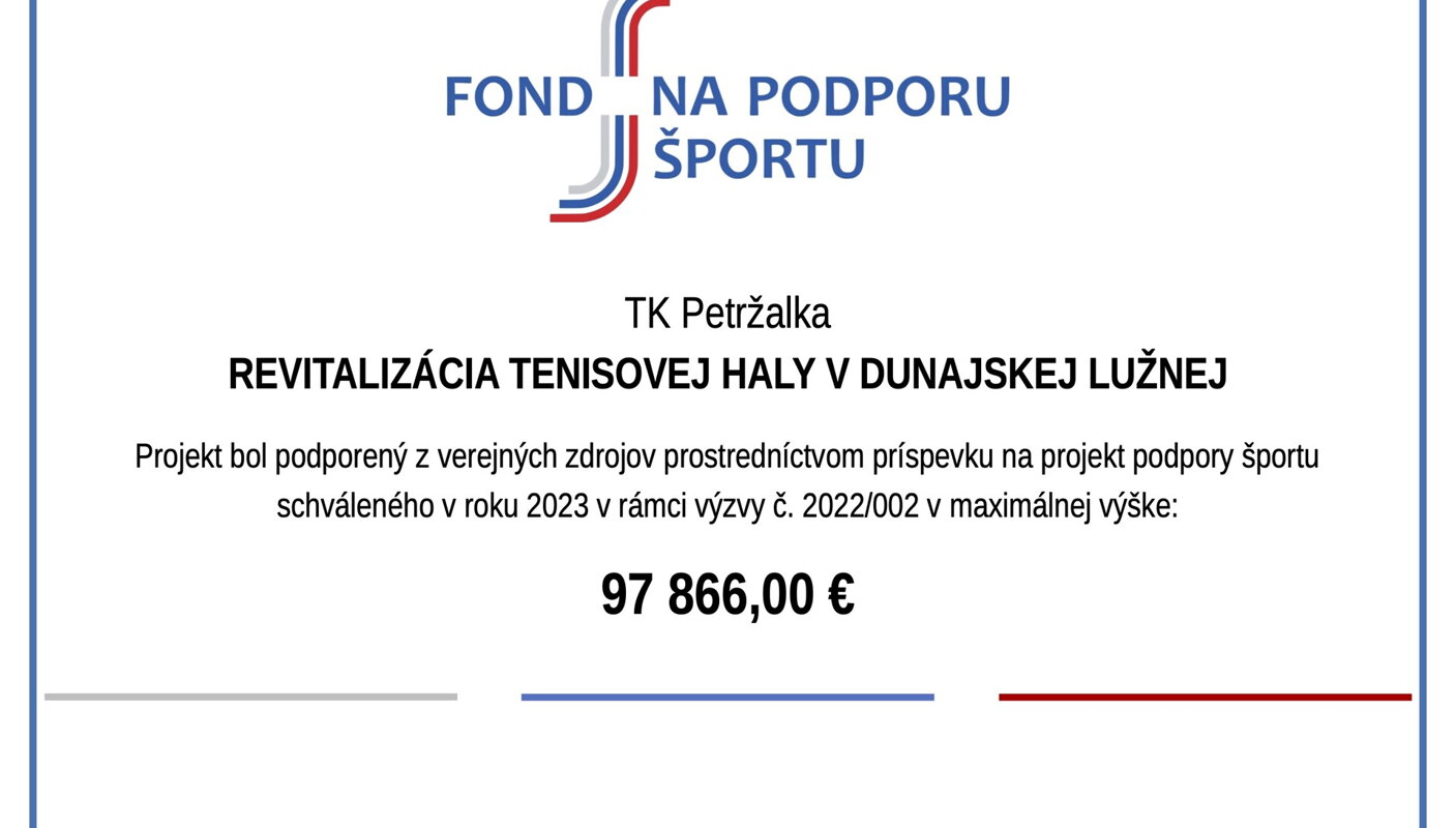 FOND NA PODPORU ŠPORTU