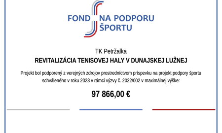 FOND NA PODPORU ŠPORTU