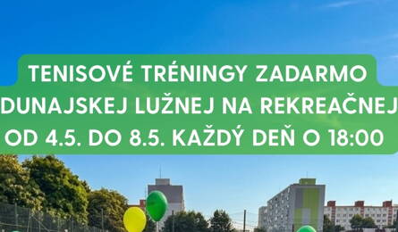 SKÚŠOBNÉ HODINY TENISU V LUŽNEJ ZADARMO!