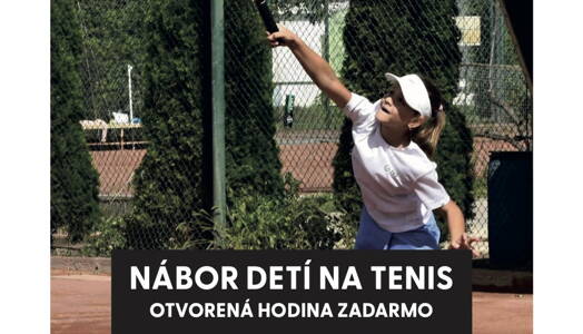 Nábor detí na tenis – prvá hodina zadarmo